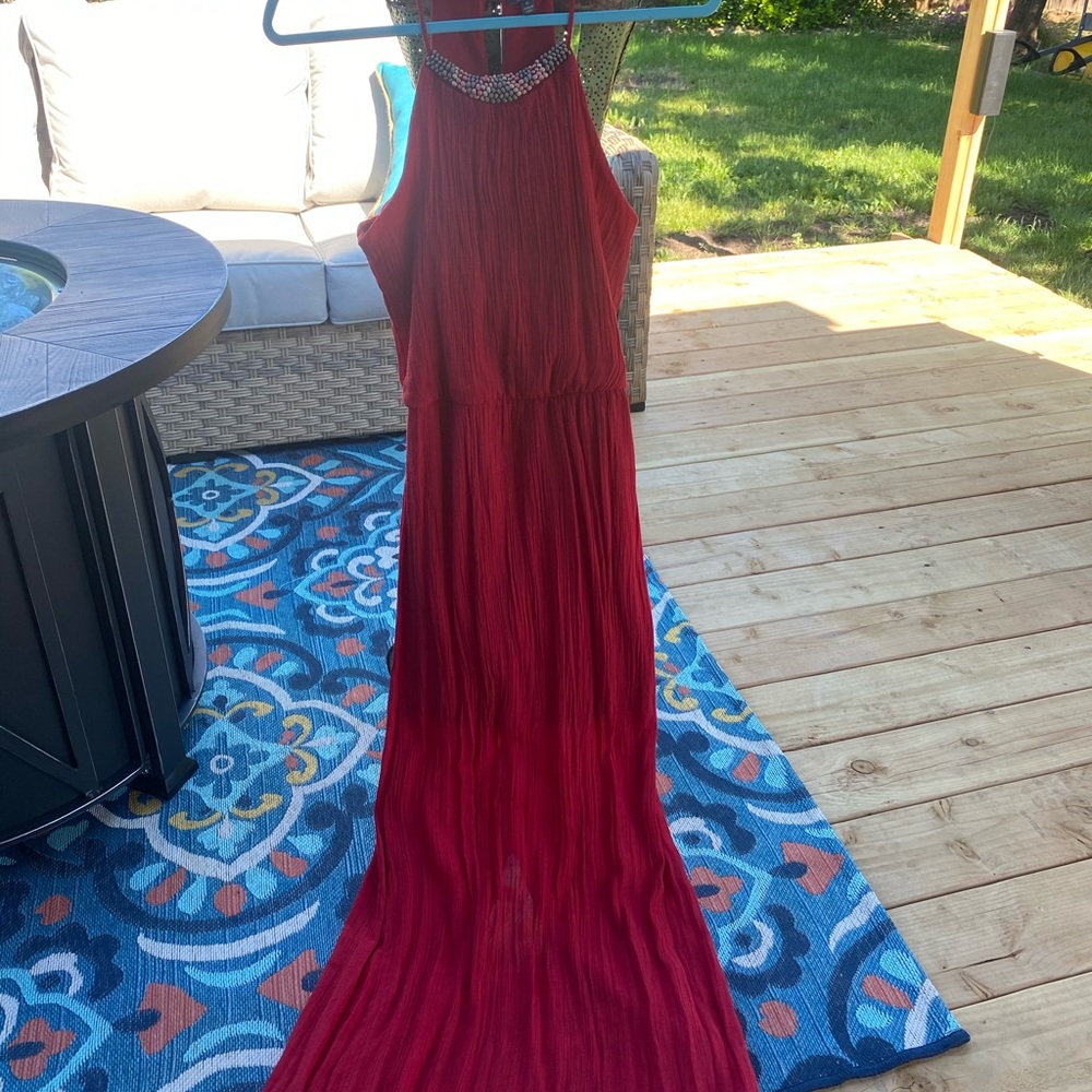 Long Red dress